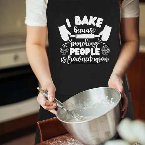 Vista 3 de Divertidos delantales para hornear para mujeres, bonitos regalos de cocina para mujeres panaderas, Navidad, Día de la Madre, regalos de cumpleaños