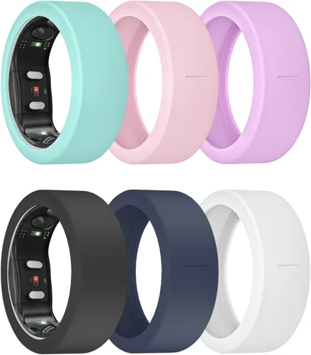 Vista 16 de Paquete de 3/6 fundas de anillo para Gen 3/Gen 2/1, protector de anillo de silicona elástico para RingConn Gen 2, accesorios de entrenamiento