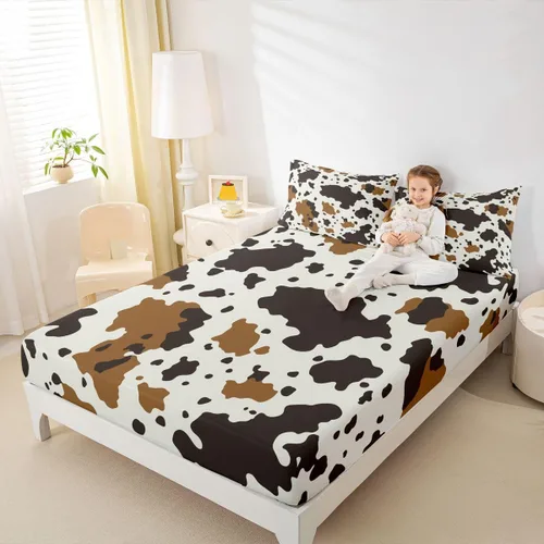 Vista 18 de Ropa de cama de 2 piezas, estilo rústico de granja, juego de ropa de cama para adolescentes y adultos, sábanas bajeras, ropa de cama ajustable