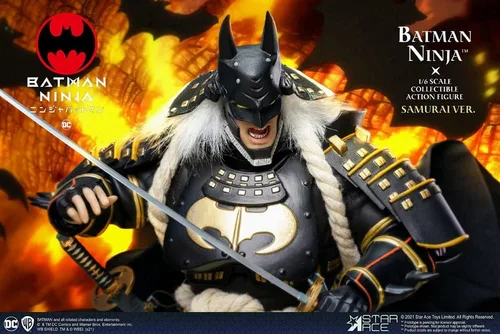 Vista 7 de Star Ace Toys Batman Ninja: Samurai 2.0 (versión de lujo con caballo) figura de acción coleccionable a escala 1:6, multicolor
