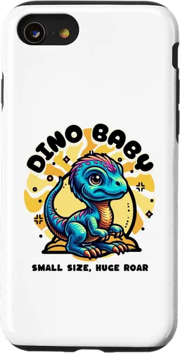 Vista 18 de Cute Dino Baby Cartoon Illustration for Kids Case for iPhone 17