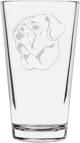 Vista 156 de Podenco Canario - Vaso de pinta de 16 onzas con temática de perro personalizado