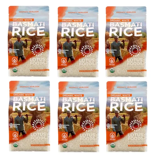 Vista 9 de Lotus Foods Regenerative - Arroz basmati integral orgánico – Arroz tradicional de grano entero sin gluten, vegano, sin OMG, uso para curry