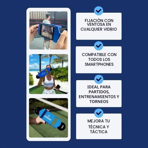 Vista 5 de Soporte móvil para grabación de pádel