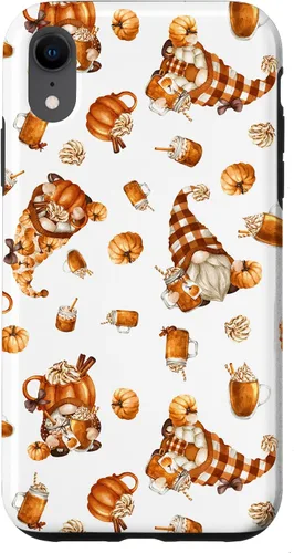 Vista 25 de Autumn Pumpkin Spice Motif for Thanksgiving Cute Fall Gnome Case for iPhone 17