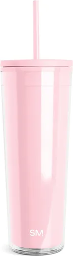 Vista 8 de Simple Modern - Vaso de plástico con pajilla, 24 onzas, color negro
