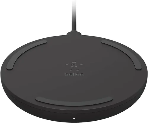 Vista 5 de Belkin Almohadilla de carga inalámbrica de carga rápida, almohadilla de carga con certificación Qi de 10 W para iPhone de Apple, Samsung Galaxy