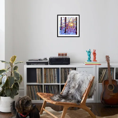 Vista 4 de AllPosters Mandy Budan - Marco negro con estampado de giclée para pared, 16 x 16 pulgadas