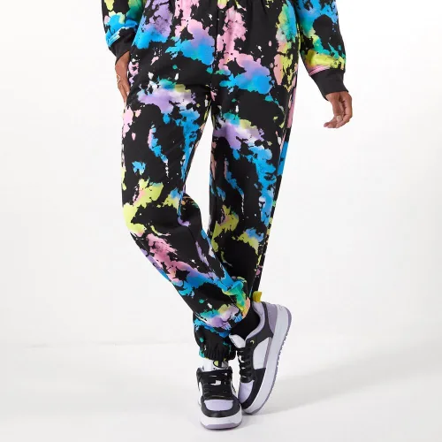 Vista 5 de Champion 174 - Pantalón deportivo de forro polar con estampado completo para mujer