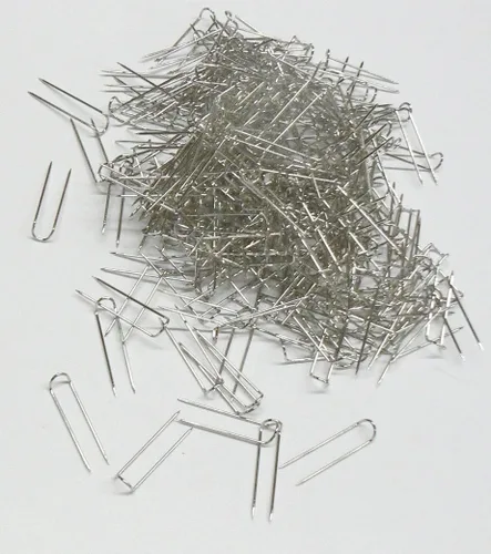 Vista 2 de 500 pines de joyería U-Pins Display Pads Pins Silver Jewelry Display 500 Pcs U Pins