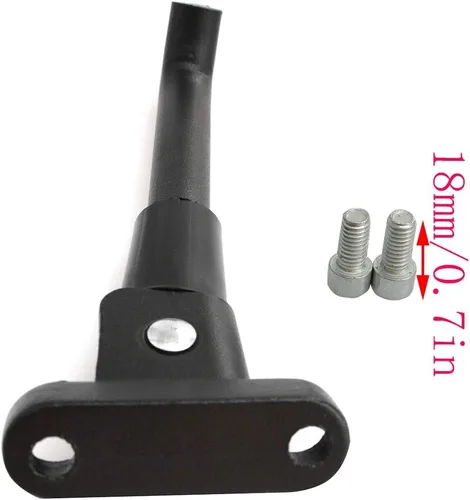 Vista 4 de LQ Industrial Scooter Kickstand negro Scooter eléctrico reemplazo soporte de estacionamiento pies soporte soporte para scooter eléctrico M365