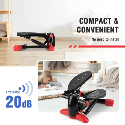 Vista 6 de Steppers for Exercise, Exercise Step Machine with LCD Display Stepper Machine Fitness Aerobic Stepper Home Gym Equipment for Beginners and Advanced