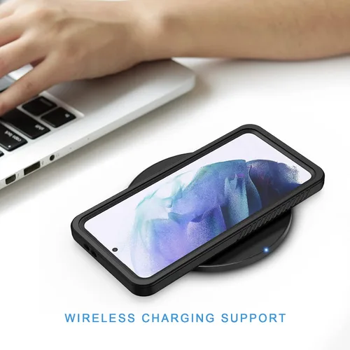 Vista 7 de Lanhiem - Funda para Samsung Galaxy S21, Funda Impermeable y a Prueba de Polvo IP68 con Protector de Pantalla Integrado, Funda Protectora