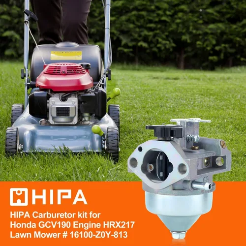 Vista 6 de HIPA GCV190 HRX217 Carburador para Honda GCV 190 GCV190LA GCV190A Motor HRX 217 HRB217 HRX217K1 HRX217K2 Cortacésped Reemplazo 16100-Z0Y-813