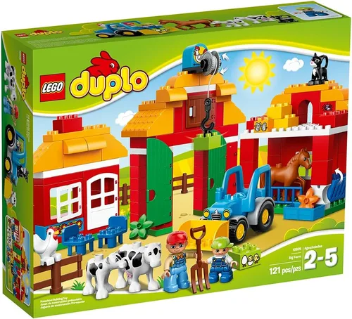 Vista 6 de LEGO Duplo Gran Granja 10525 Juguete infantil, bloques de construcción grandes