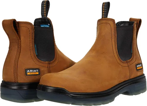 Vista 8 de Ariat Botas de trabajo impermeables Turbo Chelsea para hombre