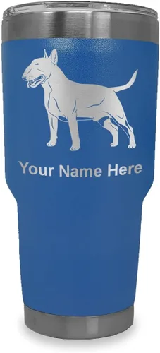 Vista 34 de LaserGram Vaso aislado al vacío de 20 onzas, perro Bull Terrier, grabado personalizado incluido (negro) Engraved Gift for Dog Lovers, Vacuum
