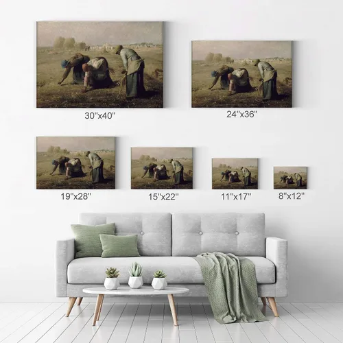 Vista 7 de Smile Art Design The Gleaners, Jean-Francois Millet - Lienzo de arte clásico, arte famoso de arte fino, pintura al óleo, arte de pared