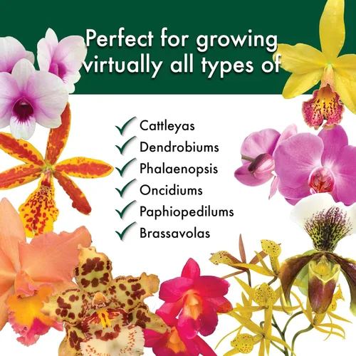 Vista 8 de Better-Gro Mezcla especial de orquídeas – Mezcla para macetas de corteza de orquídeas de primera calidad para macetas, trasplantes, drenaje