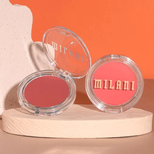 Vista 6 de Milani Maquillaje Rubor – Rubor en crema Cheek Kiss para mejillas, color cremosa a gel y tinte labial, color natural brillante, hidratante