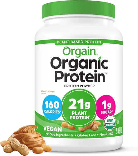 Vista 10 de Orgain - Proteína vegana orgánica en polvo, pastel de cumpleaños - 21g de proteína a base de plantas, 7g de fibra prebiótica, bajo en carbohidratos