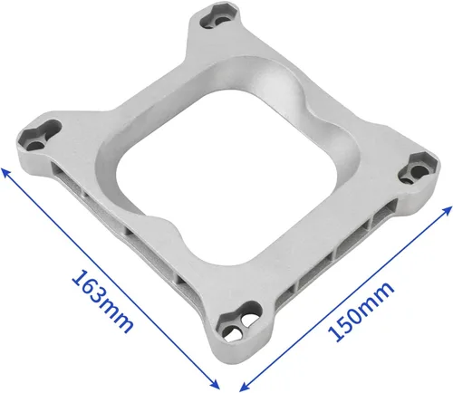 Vista 4 de 1932 Kit adaptador de junta de carburador de 3/4" 4Bbl a 4Bbl, plata