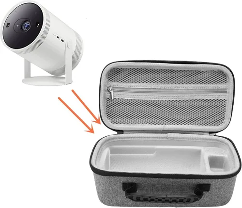 Vista 5 de Diydeg Funda de viaje rígida para proyector Nebula Capsule 3 1080p, bolsa de proyector portátil con interior suave, a prueba de golpes