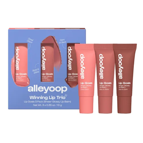 Vista 7 de Alleyoop Lip Goals Bálsamo Labial Brillante – Hidratante labial tintado para mujeres – Bálsamo labial vegano para labios agrietados, bálsamo