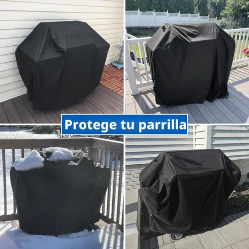 Vista 7 de SunPatio - Funda para parrilla de 50 pulgadas, cubierta de gas para barbacoa resistente al agua para exteriores, resistente a los rayos UV y a