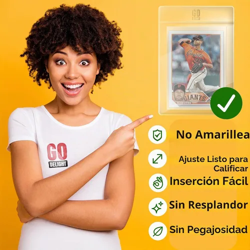 Vista 7 de Tarjeteros semirrígidos para PSA, SGC, BGS, CSG – 100 paquetes – Fundas para tarjetas de béisbol – 50 tarjeteros para tarjetas intercambiables + 50