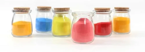 Vista 6 de Magic Season Botellas de vidrio decorativas con tapones de corcho (3.3 fl oz. botellas de pudín / 12 piezas)
