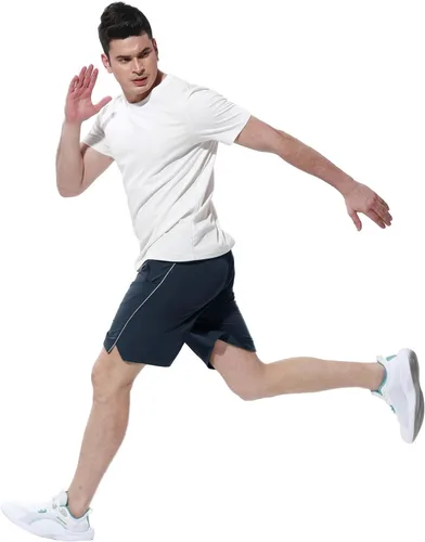 Vista 6 de TBMPOY Men's Hiking Shorts Quick Dry Athletic Gym Workout Short with Zipper Pockets