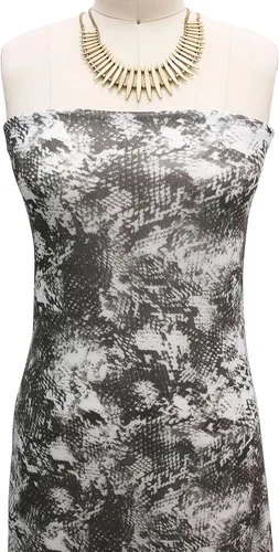 Vista 2 de Texco Inc - Tela de malla de encaje de poliéster y elastano estampada de 60 pulgadas de ancho (3.53 oz/m²), ligera, elástica en 4 direcciones