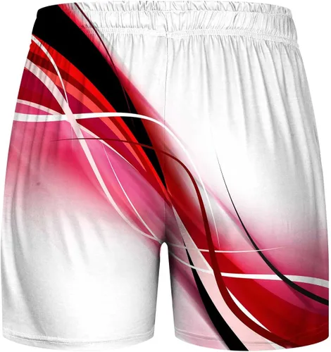 Vista 7 de SHENGXINY Conjunto de pantalones cortos de verano para hombre, estampado 3D, camisa de manga corta y pantalones cortos, traje deportivo de 2 piezas