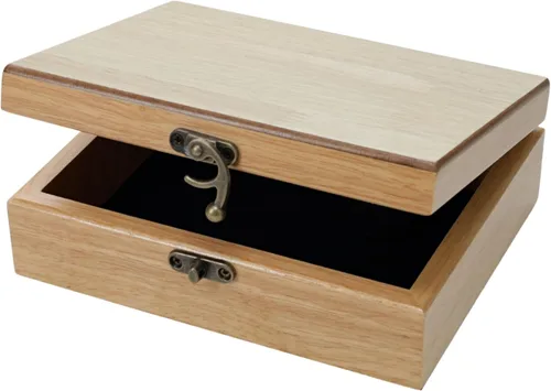 Vista 18 de WE Games Old World Wooden Keepsake Box Teñido en negro