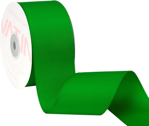 Vista 53 de VATIN Cinta de Grogrén Negra, 1-1/2" x 50 Yardas Continuas, Cinta de Grogrén de Poliéster Negra, Usar para Lazos de Bricolaje, Accesorios