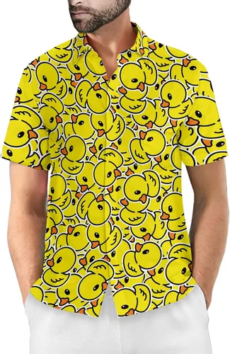 Vista 3 de Camisas de los años 80 para hombre, divertido traje vintage de los años 90 para hombres, camisas hawaianas abotonadas para fiesta de los años 90