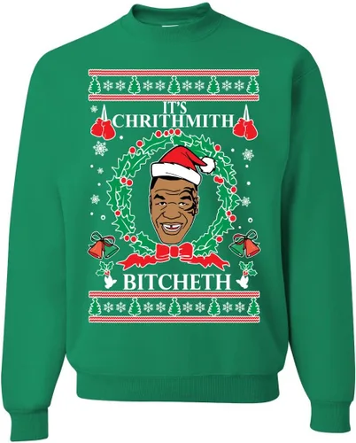Vista 37 de Merry Chrithmith Ugly Christmas Sweater Unisex Crewneck Graphic Sweatshirt Negro Bitcheth