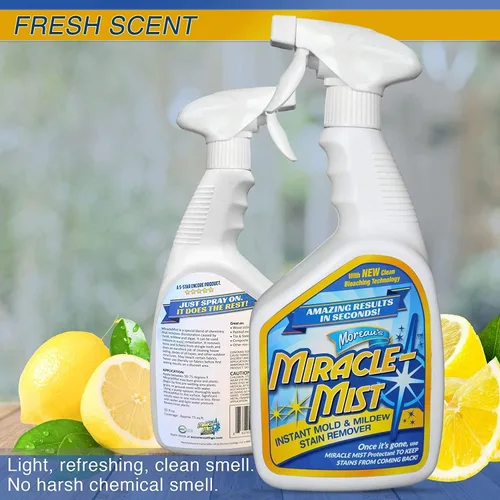 Vista 5 de MiracleMist Encore Coating - Removedor instantáneo de manchas de moho y moho, 32 onzas, paquete de 2 (64 onzas en aerosol)