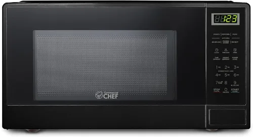 Vista 9 de Commercial Chef 0.6 Cu. Ft. Countertop Microwave Oven, CHM660B, Black Negro