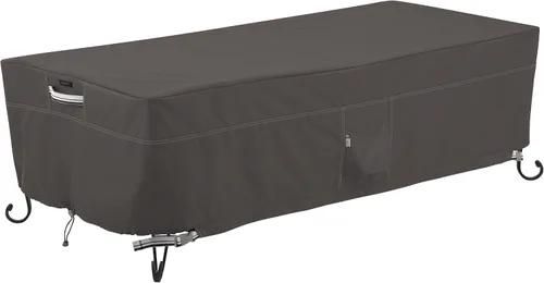 Vista 11 de Classic Accessories – Cobertor para mesa/hoguera rectangular de 40 pulgadas resistente al agua Ravenna, cubierta de hoguera al aire libre