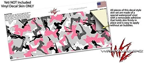 Vista 3 de Sexy Girl Silhouette Camo Pink - Calcomanía estilo adhesivo para Yeti Rambler Colster y RTIC Can (enfriador no incluido)