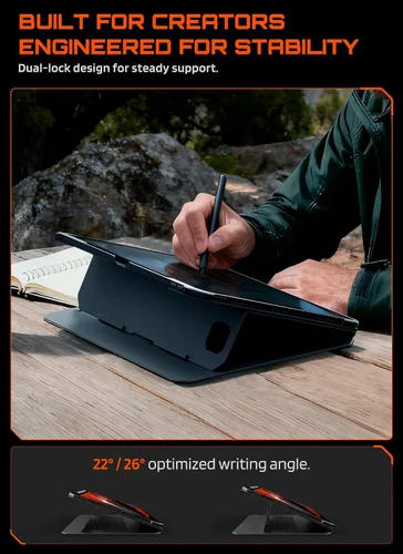 Vista 5 de SUPCASE Funda para iPad Pro de 13 pulgadas M5/M4 2025/2024 con soporte para lápices (UB Aero), [soporte ajustable] [contraportada desmontable]