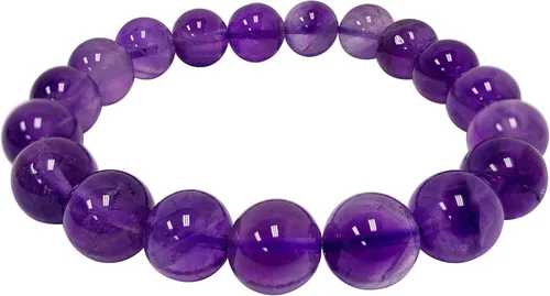 Vista 624 de Gem Avenue Handmade Round Bead Stretch Bracelet Unisex Natural Stone Beaded Jewelry for Men & Women, Elastic Wristband for Daily Wear