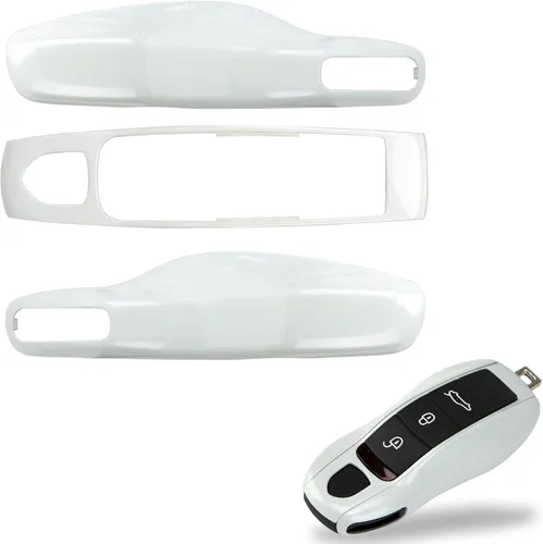 Vista 19 de Funda de llavero pintada de 3 piezas de repuesto - Compatible con llavero Porsche, MK1 (Gris Ágata)