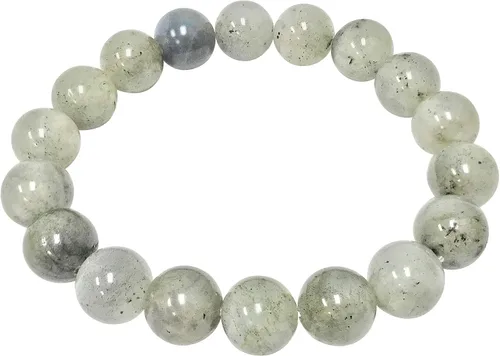 Vista 485 de Gem Avenue Handmade Round Bead Stretch Bracelet Unisex Natural Stone Beaded Jewelry for Men & Women, Elastic Wristband for Daily Wear