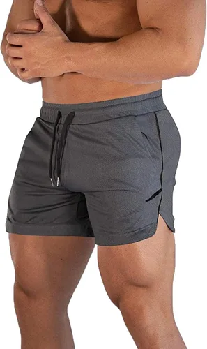Vista 8 de CEHT Pantalones cortos deportivos para hombre de secado rápido culturismo pantalones cortos de entrenamiento para hombre pantalones cortos