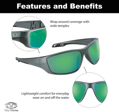 Vista 3 de Flying Fisherman Gafas de sol envolventes Carico