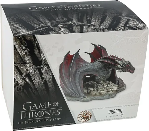 Vista 7 de Department 56 Juego de Tronos - Figura de dragón Drogon de accesorios de pueblo, 4.92 pulgadas, multicolor