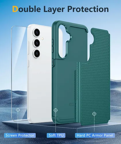 Vista 1117 de FNTCASE Funda para iPhone 17 Pro: Fundas delgadas translúcidas de color azul claro compatibles con MagSafe, protección completa de la cámara
